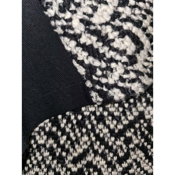 Alembika S/M Womens Sweater Poncho Black White Chunky Knit Oversized - Picture 12 of 15